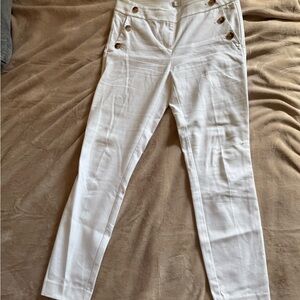 LOFT Cream and Tan Pants